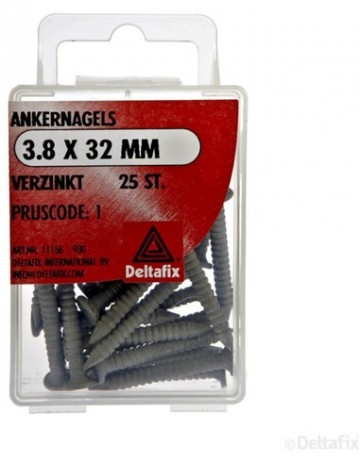 Ankernagels 38 32 mm verzinkt 25 stuks