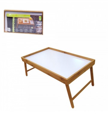 Bandeja de desayuno para cama plegable bamboo 50x30x22cm