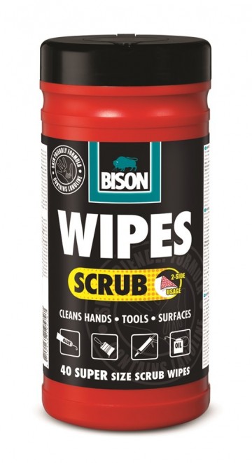 Bison 40 wipes scrub