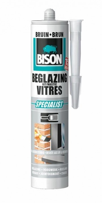Bison beglazingskit vitres specialist bruin