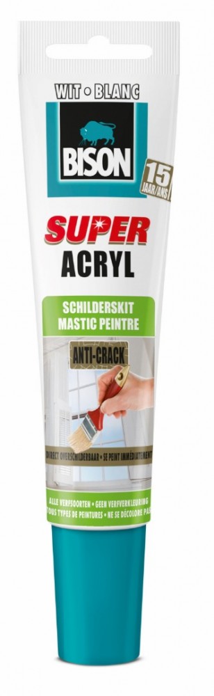 Bison super acryl schilderskit wit