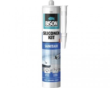 Bison transparant siliconenkit voor sanitair