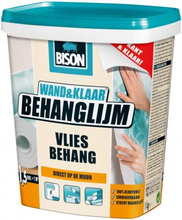 Bison wand  klaar behanglijm voor vliesbehang kant en klaar