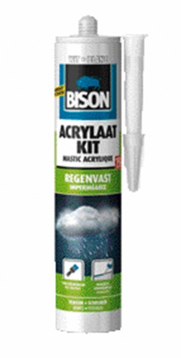 Bison witte acrylaatkit regenvast
