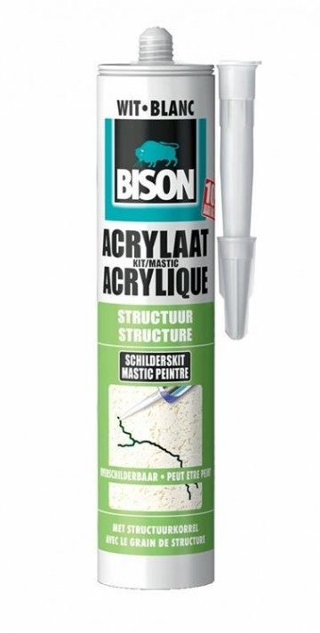 Bison witte acrylaatkit structuur schilderskit
