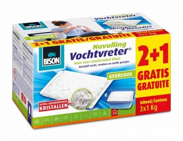 Bisonvochtvreternavullingneutraalpromopack3x1kg