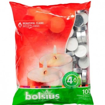Bolsius waxinelicht 4 uur 100 stuk