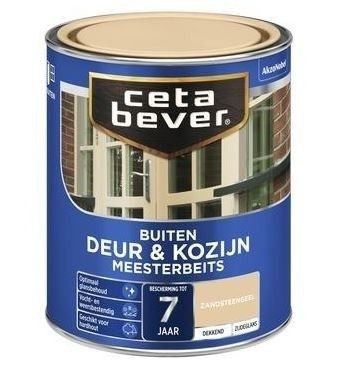 Cetabeverdeurkozijnmeesterbeitsdekkendzandsteengeel