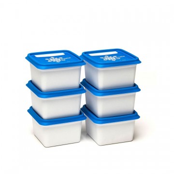 Dbp plastics diepvriesdozen vierkant 6sts 174261