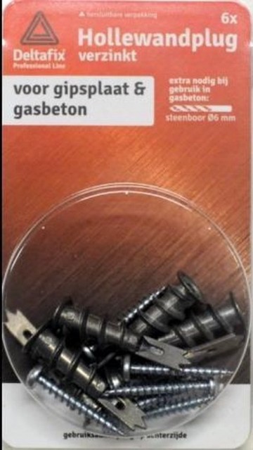 Deltafix hollewand metaal