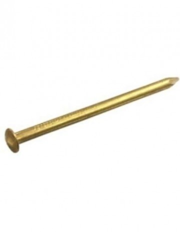 Draadnagels bolkop 16 25 mm messing 20 gr 1