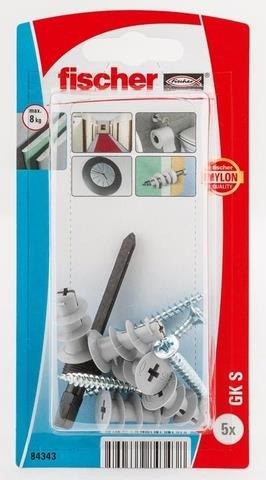 Fischerhollewandplugmetskschroefgknylon5stuks 138538