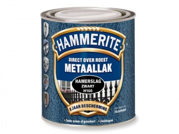 Hammerite hamerslag 250 ml h160 zwart