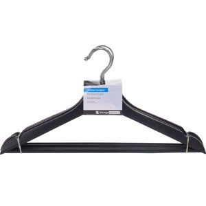 Storage solutions 4 dielna sada drevenych vesiakov cierna