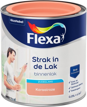 Watergedragen zijdeglans koraalroze 250 ml