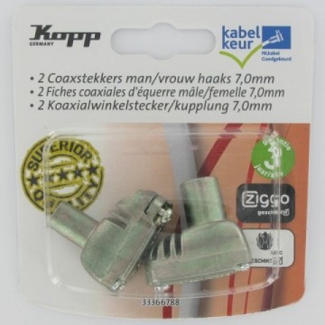 Wwwdigitennewinkelnl 2 coaxstekkers male en female vrouw haaks 70mm kabelkeur 33366788 stekkers 12