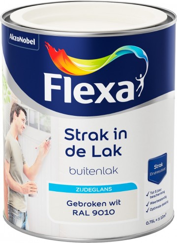 Zijdeglans gebroken wit ral 9010 750 ml 0